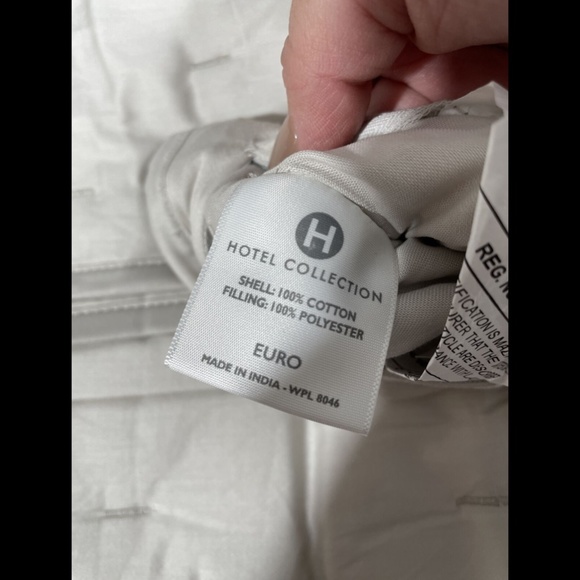 NIB Hotel Collection Opalescent Quilted Euro Sham‎ - Picture 3 of 12